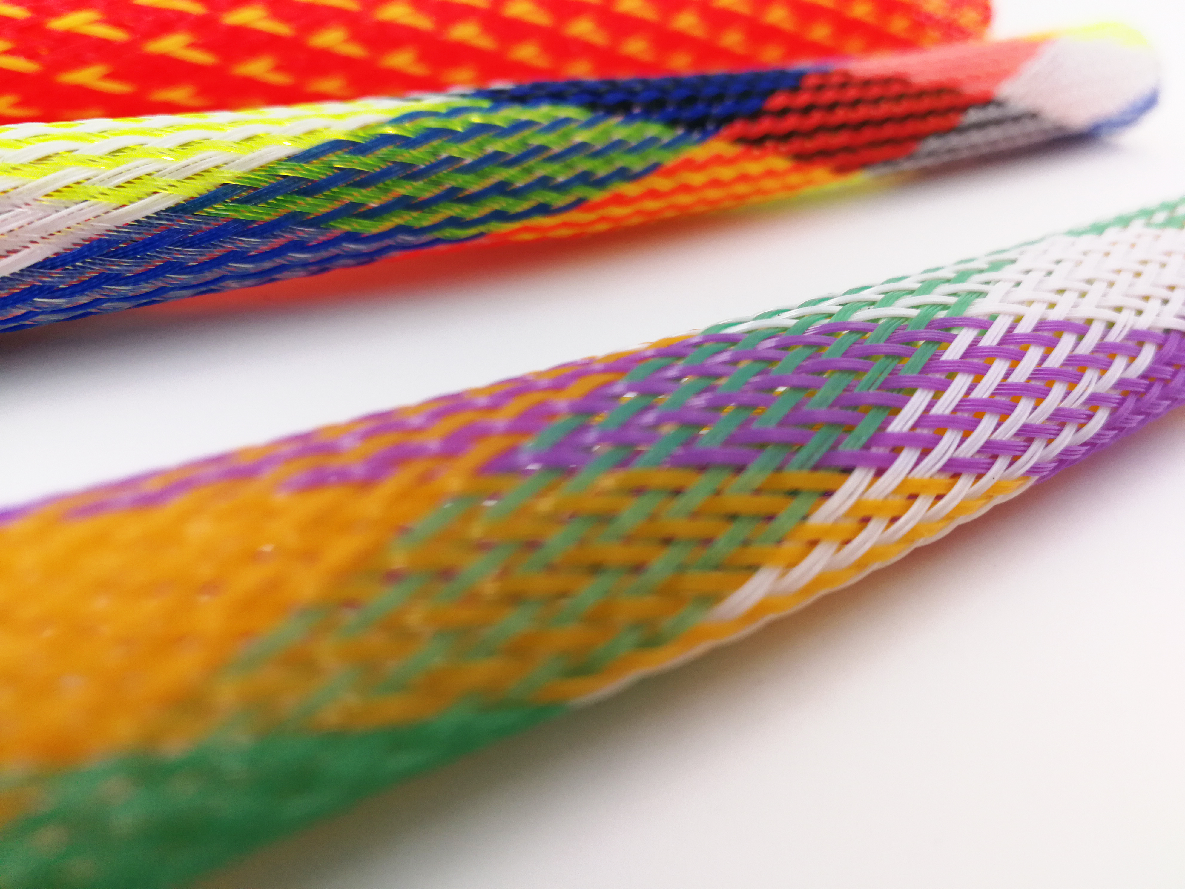 彩色编织网管