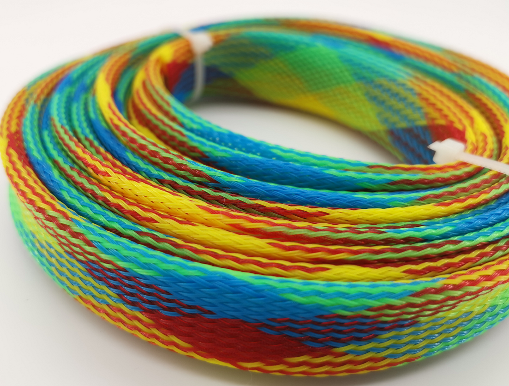 彩色编织网管